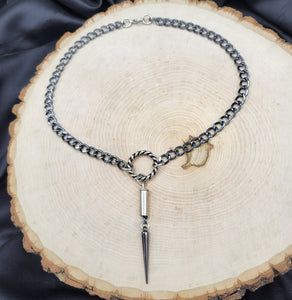 90's Punk Spike Statement Necklace