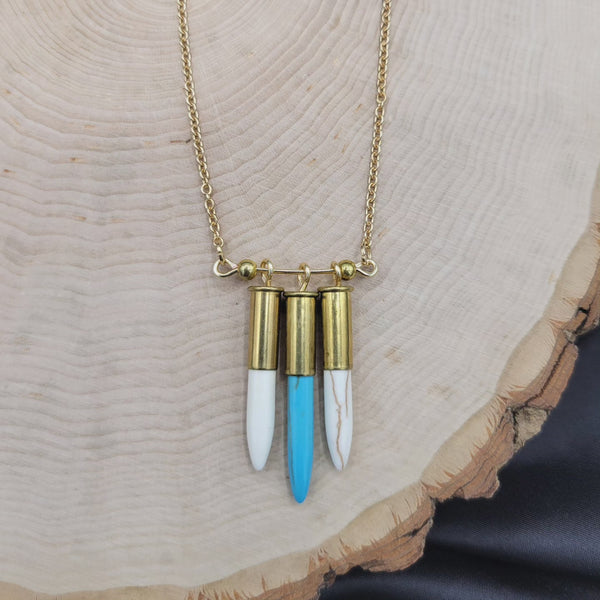 Southwestern Inspired Turquoise & Howlite Necklace
