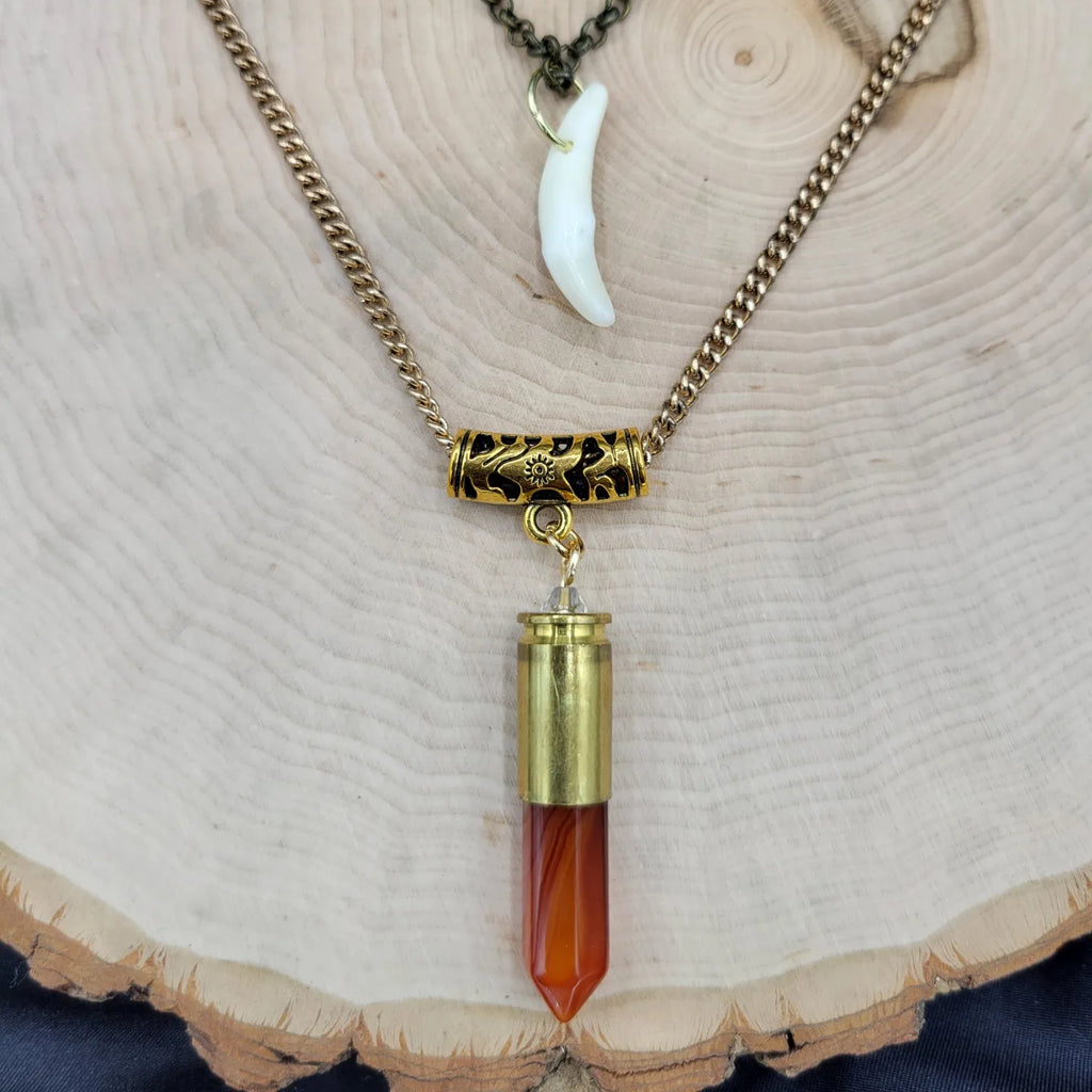 Bullet crystal hotsell necklace