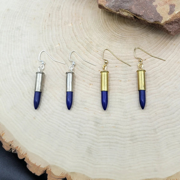 Bullet & Howlite Spike Earrings - Multiple colors available
